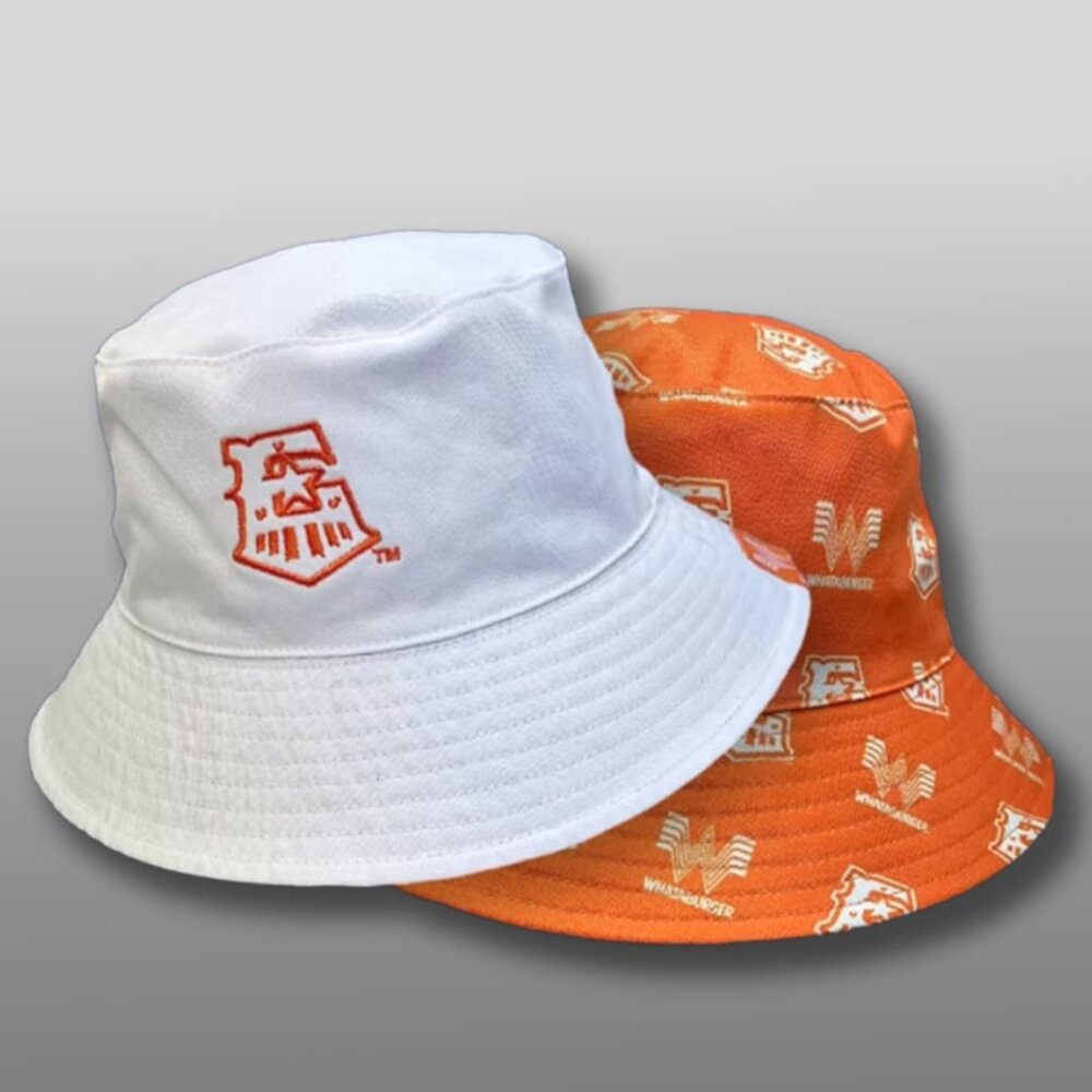 MLB Round Rock Express(Texas Rangers AAA)Whataburger Reversible Bucket Hats (2)